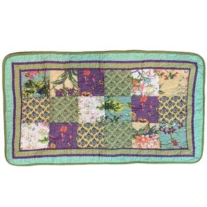 2 Quilted Patchwork Pillow Case Sham with Zipper